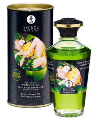 Huile chauffante bio thé vert comestible 100ml 